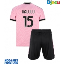 Juventus Pierre Kalulu #15 Gostujuci Dres za djecu 2026-27 Kratak Rukav (+ Kratke hlače)